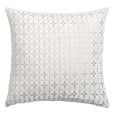 Petal Metal Square Velvet Pillow