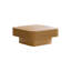 Table basse 31,5 po carrée avec rangement caché spacieux, placage en bois massif, design moderne pour le salon et le bureau-2008925161