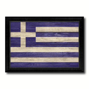Greece Country Flag on Canvas