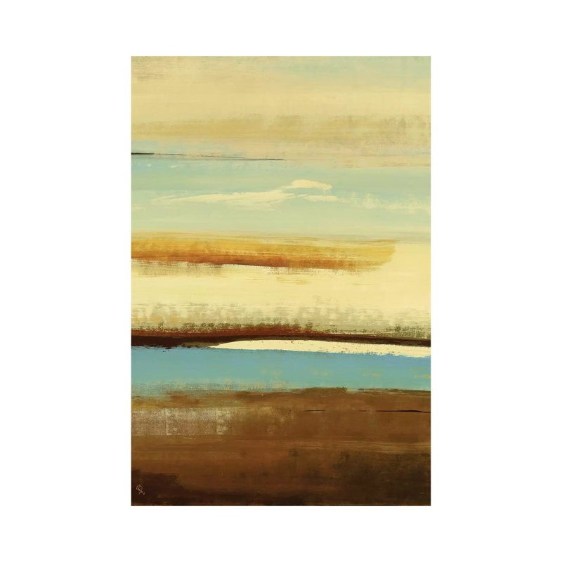 Plane View by Lisa Ridgers - Wrapped Canvas Painting, 20.32 cm H x 30.48 cm W