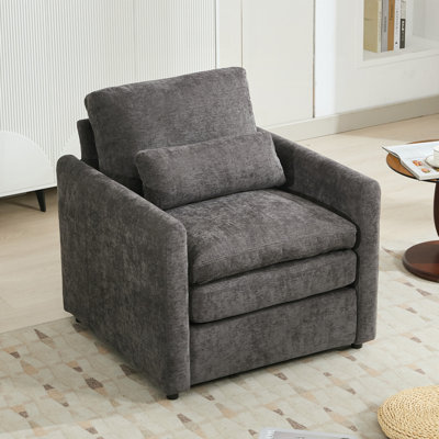 31.9"Chenille Upholstered Armchair