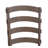 Gray Fabric, Rustic Brown & Oak Finish Side Chair (Set Of 2)