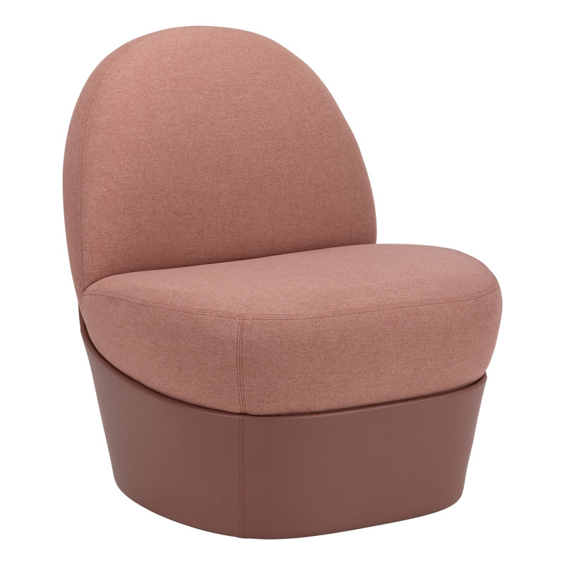 Chaise longue moelleuse et moelleuse, Orange