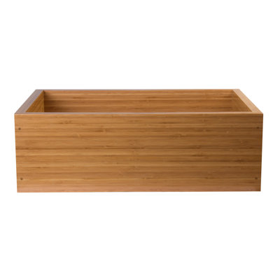 30'' L Single Bowl Bamboo Kitchen Sink