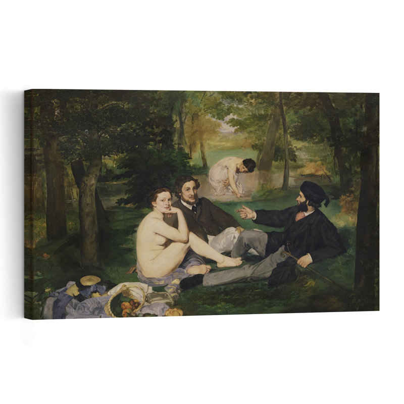 Le Déjeuner sur l'herbe, 1863 - Estampe d'art mural contemporain abstrait impressionniste représentant des fruits de la forêt