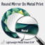 Géométrique spirale feuille d'aloès Succulent I - art mural miroir floral décoratif - imprimé sur métal-781812742