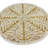 Glass Beads Embroidered Round Placemat
