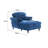 Oversized Chaise Lounge Indoor,Chenille Single Sofa Bed with Wide Seat,Upholstered Lazy Sleeper Armchair,Reading Couch Set for Living Room,Bedroom,5 Colors-1873865927
