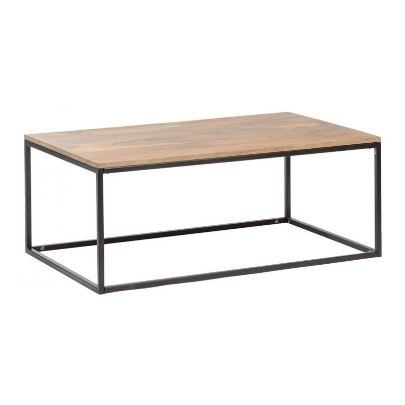 Pols Solid Wood Solid Coffee Table, 45 cm H x 117 cm W x 70 cm D