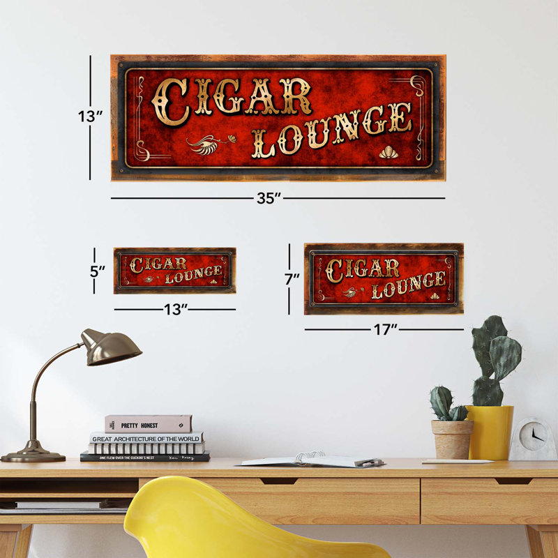 Enseigne de salon à cigares encadrée