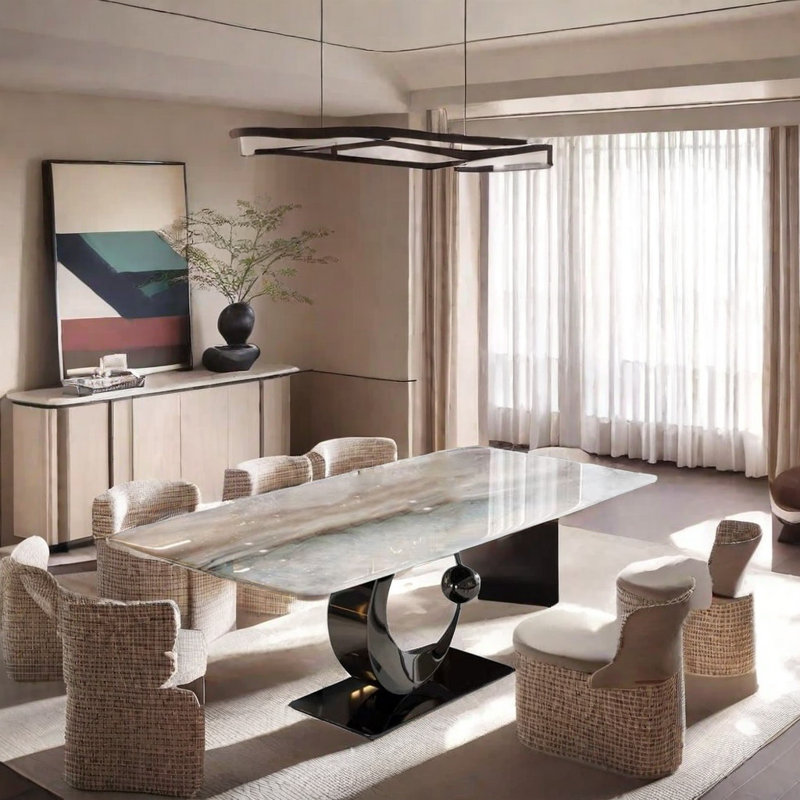 Caydae Dining Table, 29.5"H x 55.1"L x 31.4"W