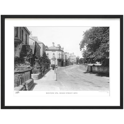 Boston Spa, High Street 1893 1 Piece Single Picture Frame Wall Art