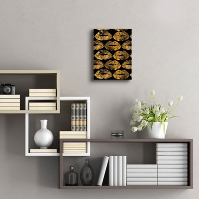'Gold Kisses In The Air' by Svetlana Aleynikova Acrylic Glass Wall Art