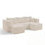 Compact modular sectional with soft cushion-570248979
