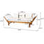 Lit de jour d'extérieur 94,41 po Caleta