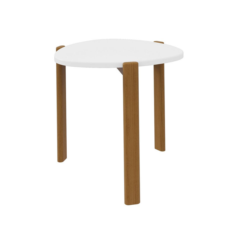 Table de bout Gales, Blanc mat