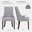 51cm H Tufted Fabric Upholstered Side Chair-122898911