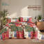 Ensemble de couvre-lit matelassé en patchwork traditionnel avec taies décoratives, couvre-lit léger toutes saisons-123813654