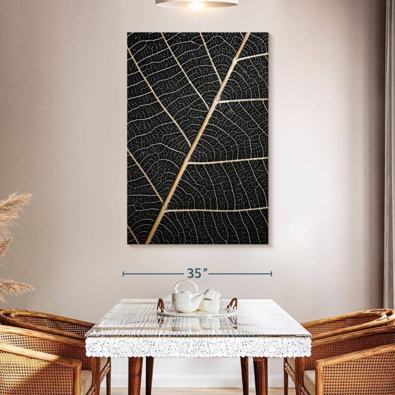 Harnek Leaf Veins, 51" H x 34" W