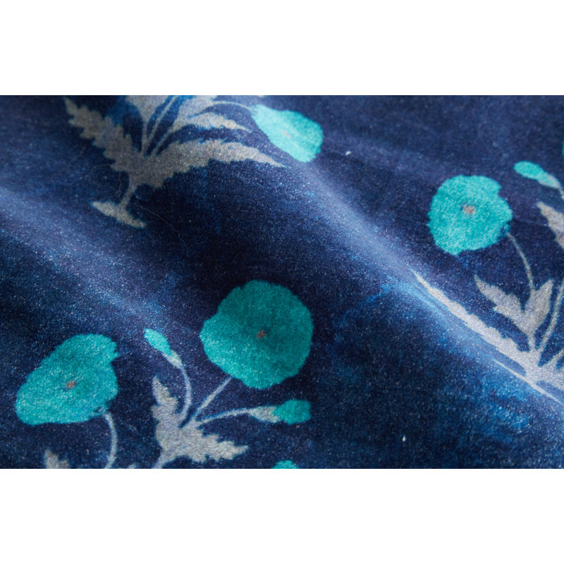 Bleu coquelicot 22 po x 22 po, 12 po x 16 po, Rectangle