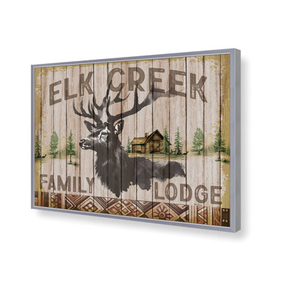 «Elk Creek Family Lodge» par Nicole DeCamp, reproduction d'art