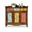 Console rectangulaire en bois massif brun