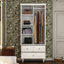 Armoire 2 portes avec 3 tiroirs et pieds romains Arvil-1748029209