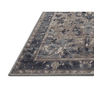 Machine Washable Gray Area Rug