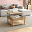 Table basse à plateau relevable avec rangement-1228403425