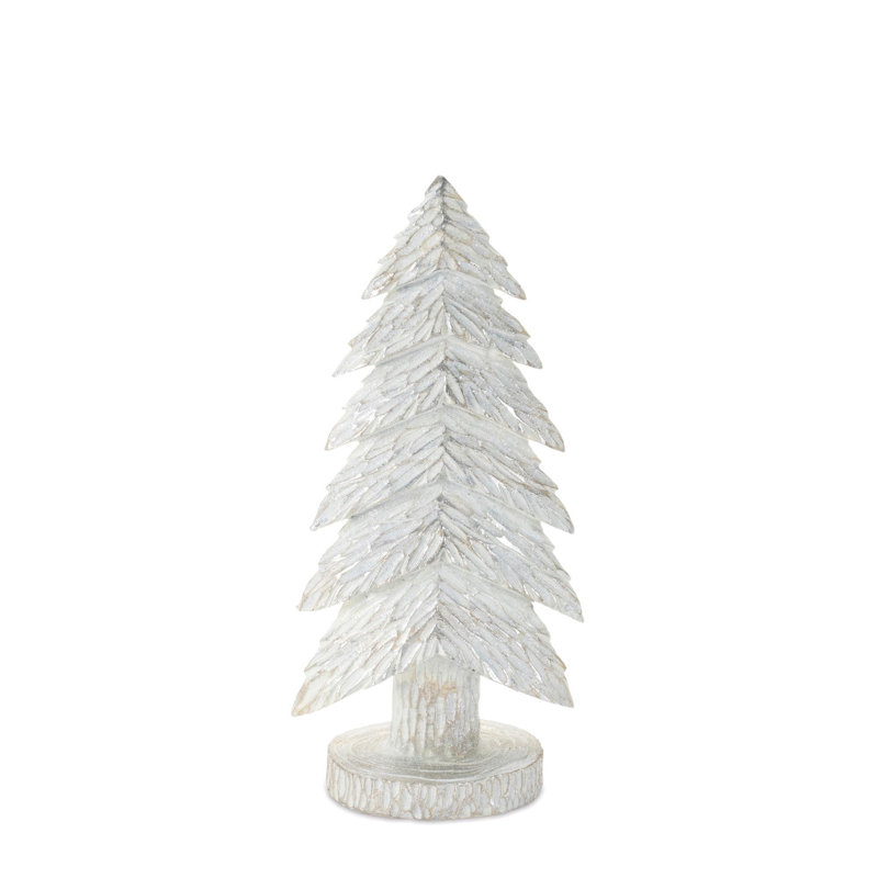 Carved Glitter Pine Tree
