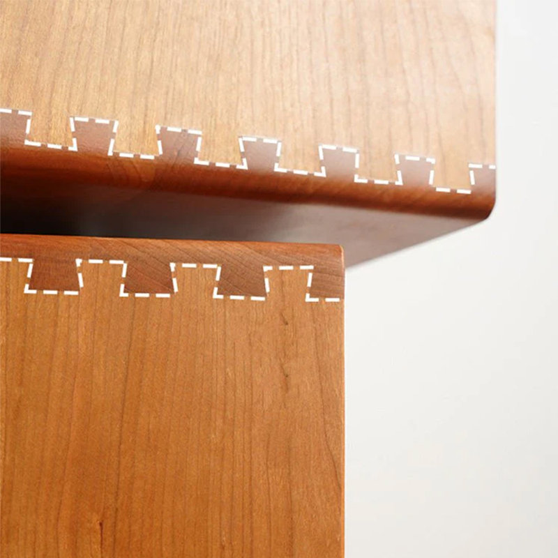 Table d'appoint Soild Wood Robot Table d'appoint avec rotation à 360 °, Bois brun