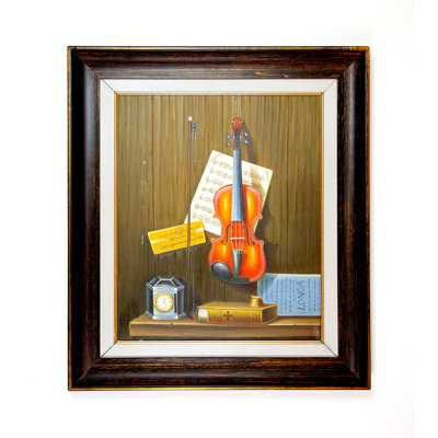 Violin On Wall Print