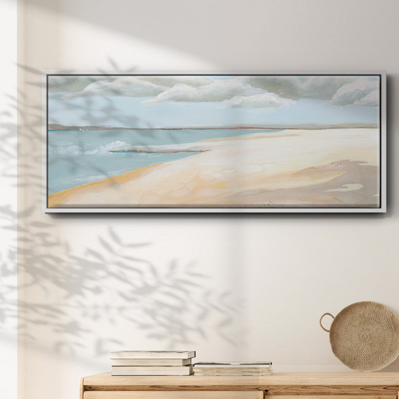 Sandy Getaway I- Framed Canvas