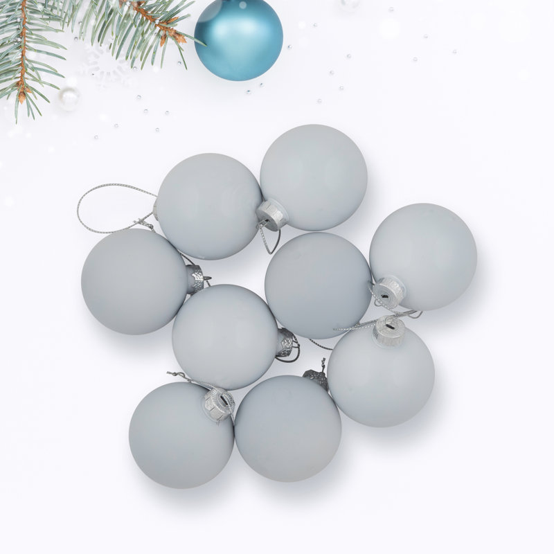 Babiole en verre 3 po, Blanc