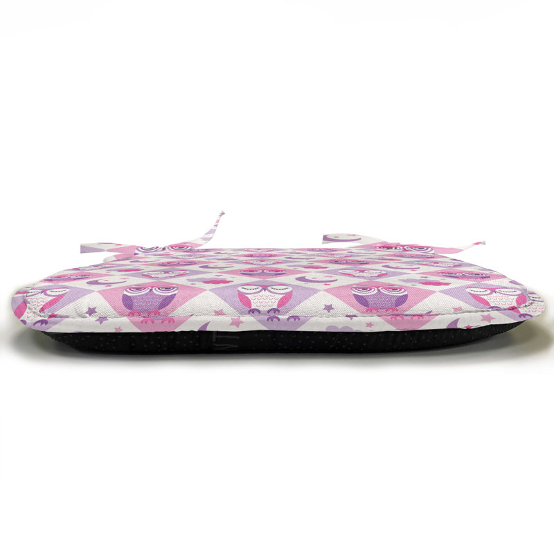 East Ornamental Cultural Seat Cushion, Grey/ Purple/Animal 8