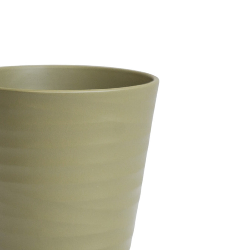Ceramic Pot Planter, 24cm H x 28cm W x 28cm D, Green