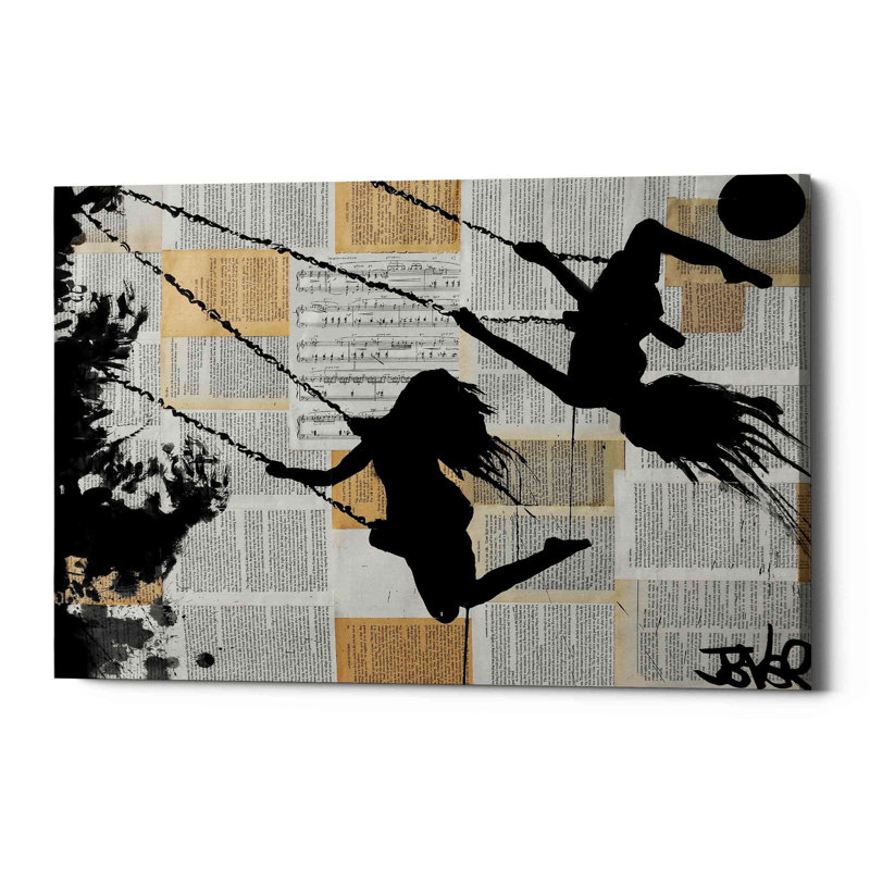 «Summer» par Loui Jover, art mural sur toile, H 34 po x l 26 po x P 1,25 po