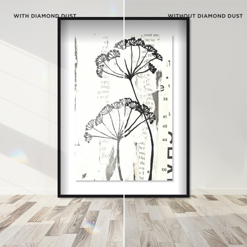Botanical Shadow Shadowbox Floral & Botanical Print by Oliver Gal, Black Frame, 10 x 15, 16.5"H x 11.5"W, Black Shadowbox
