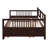 Daybed Wood Frame with Trundle, Practical and Space-Saving Design, Ideal for Small Rooms-1277295399