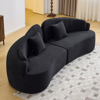 108-inch Curved Sofa Chenille 4-seater sofa