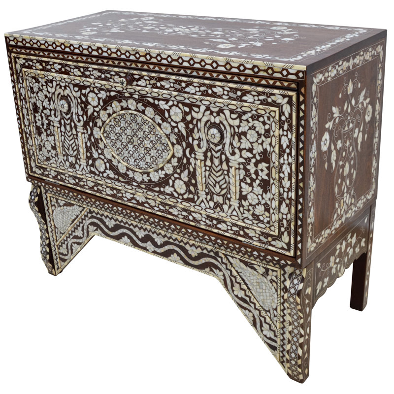 Syrian 39'' W Solid Wood Console Table