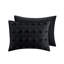 Édredon très grand / très grand - noir, élégant motif en microfibre-117421927-117421931
