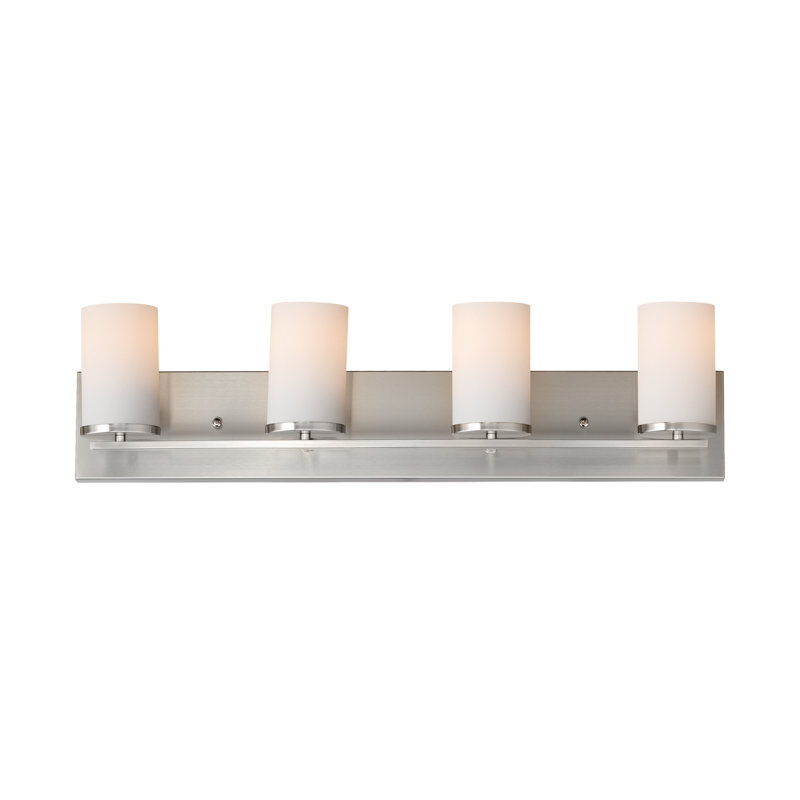 Amont 4 - Light Dimmable Bath Bar, Satin Nickel