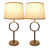 Brushed Nickel with Cream Shades is out of stock selected