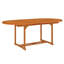 Encinoso 6 - Person Eucalyptus Solid Wood Patio Dining Set Extendable Oval Table