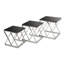 Ewert Glass Top Cross Legs Nesting Tables