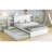 Modern Bed, Storage Platform Bed With Pull Out Shelves