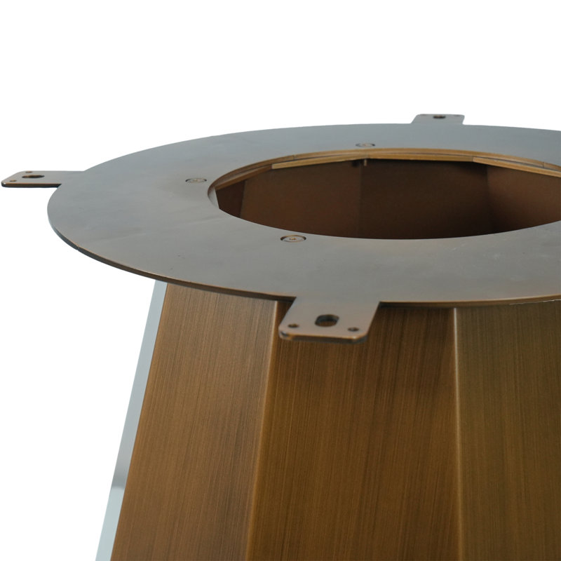 Modern Round Marble Dining Table With Metal Base Artificial Marble For 6 People Kitchen Dining Table (Dining Table Only)