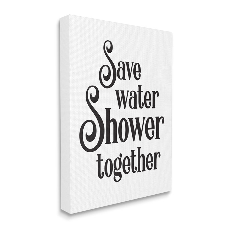 «Shower Together», impression sur toile, H 48 po x l 36 po x P 1,5 po