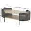 Table basse ovale deux tons Cole and Gray